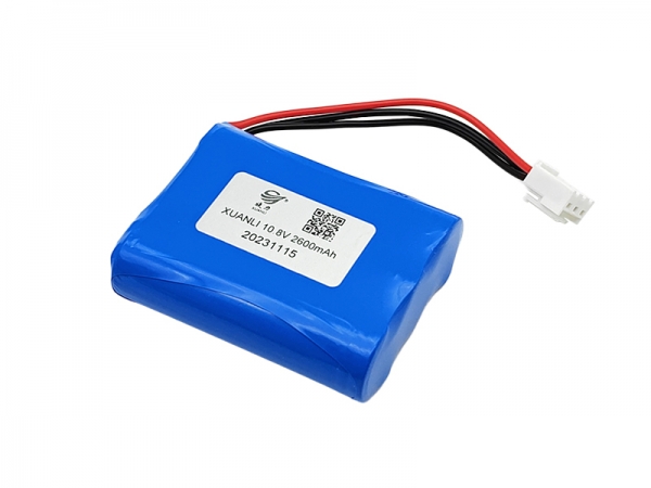 10.8V 2600mAh 18650 cylindrical lithium battery-3pin