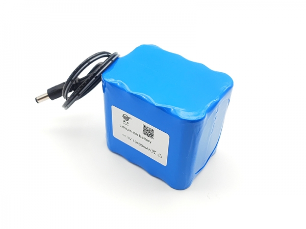 11.1V 10400mAh 18650 cylindrical lithium battery | 3S4Plithium battery