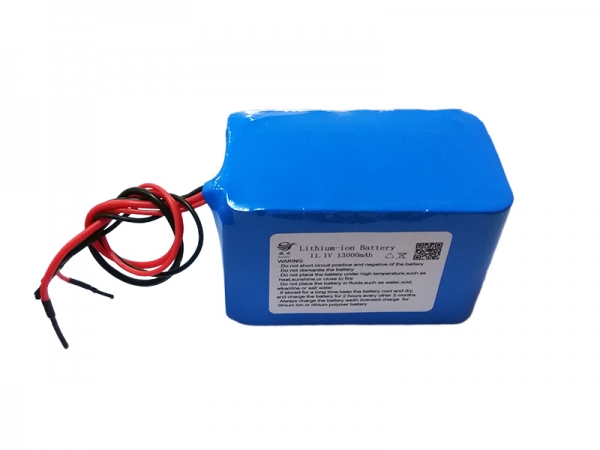 11.1V 13000mAh 18650 cylindrical lithium battery - four wires