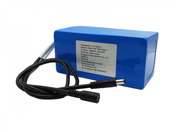 25.55V 7800mAh 18650 cylindrical lithium battery