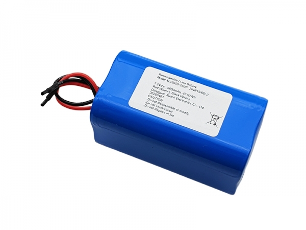 7.2V 6600mAh 18650 cylindrical lithium battery | 2S2P lithium battery