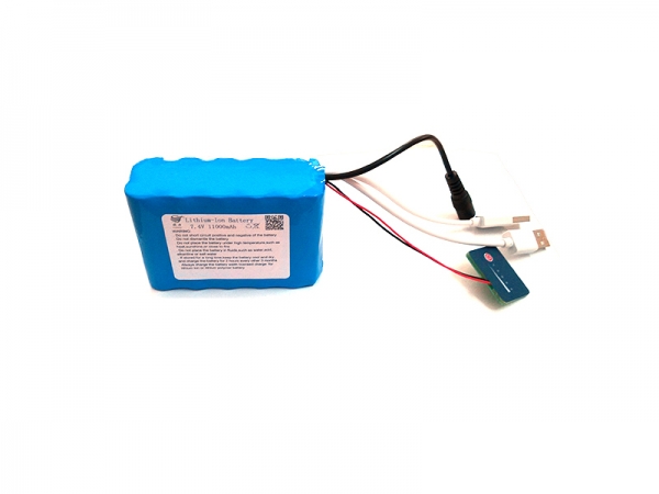 7.4V 11000mAh 18650 cylindrical lithium battery
