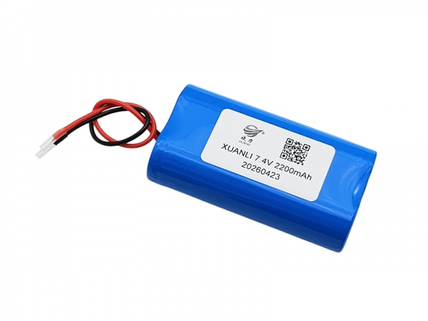 7.4V 2200mAh cylindrical lithium battery | 18650