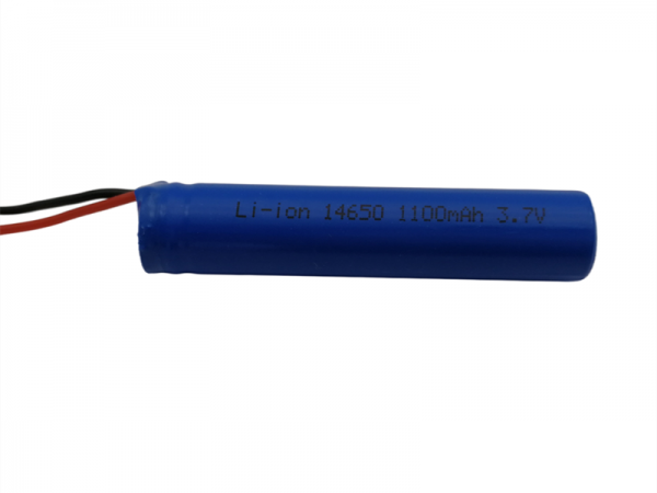 3.7V 1100mAh 14650 cylindrical lithium battery
